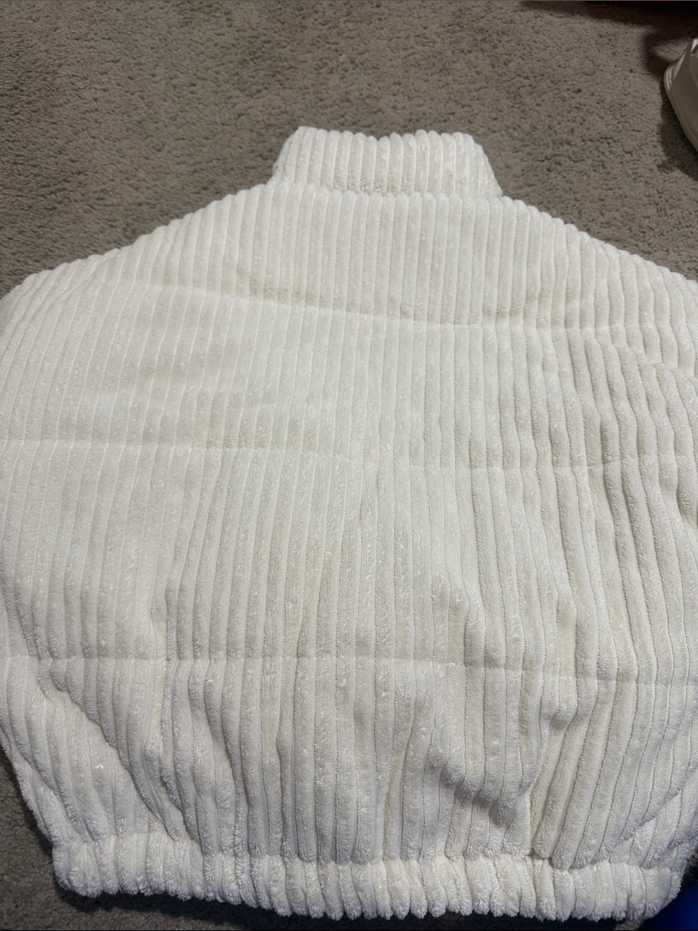 miami Cream Ribbed Plush Jacket - Picture 3 of 3